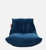 Bellisimo XXXL Fabric Bean Bag with Beans in Blue Colour