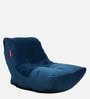 Bellisimo XXXL Fabric Bean Bag with Beans in Blue Colour