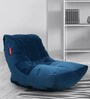Bellisimo XXXL Fabric Bean Bag with Beans in Blue Colour