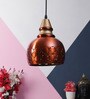 Intricately Belon Copper Metal Hanging Light