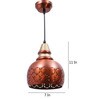 Intricately Belon Copper Metal Hanging Light