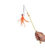Interactive Orange & Yellow Nylon Pet Toy