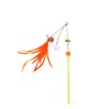 Interactive Orange & Yellow Nylon Pet Toy
