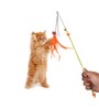 Interactive Orange & Yellow Nylon Pet Toy