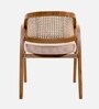 Bemla Teak Wood Arm Chairs Teak In Beige Finish