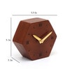 Ben Mango Wood Brown Modern Wall Clock