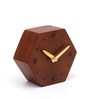 Ben Mango Wood Brown Modern Wall Clock