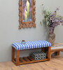 Bench in Blue & White Colour