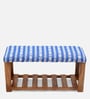 Bench in Blue & White Colour
