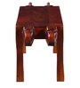 Abhramu Solid Wood Handcrafted Elephant Bench in Honey Oak Finish