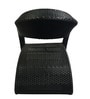 Bendigo Wicker Table And Chair Set In Black Finish