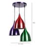 Benevento Multicolour Metal Cluster Hanging Light