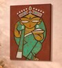 Bengal Folk Woman Stretched Canvas Painting