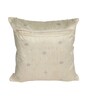 White Poly Cotton 16X16 Inches 2Pcs Cushion Covers