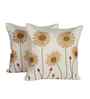 White Poly Cotton 16X16 Inches 2Pcs Cushion Covers