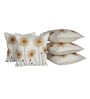 White Poly Cotton 16X16 Inches 5Pcs Cushion Covers