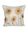 White Poly Cotton 16X16 Inches 5Pcs Cushion Covers