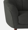 Benjamin Fabric 1 Seater Sofa in Charcoal Grey Colour