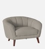 Benjamin Fabric 1 Seater Sofa in Lit Grey Colour