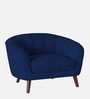Benjamin Fabric 1 Seater Sofa in Royal Blue Colour