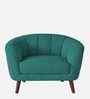 Benjamin Fabric 1 Seater Sofa in Sea Green Colour
