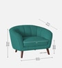 Benjamin Fabric 1 Seater Sofa in Sea Green Colour