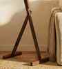 Benji Wooden Floor Lamp with Jute Shade & Brown Base