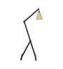 Benji Wooden Floor Lamp with Jute Shade & Brown Base