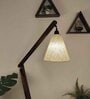 Benji Wooden Floor Lamp with Jute Shade & Brown Base