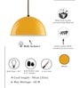 Bennett Yellow Metal Hanging Light