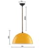 Bennett Yellow Metal Hanging Light