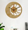 Bennu Engineered Wood Walnut Wall Clock