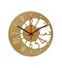 Bennu Engineered Wood Walnut Wall Clock