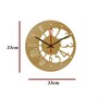 Bennu Engineered Wood Walnut Wall Clock