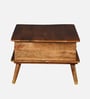 Benot Mango Wood Coffee Table In Rustic Teak Finish With Drawers