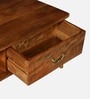 Benot Mango Wood Coffee Table In Rustic Teak Finish With Drawers