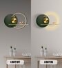 Benouville 32 Watt Metal Novelty LED Wall Light (Green & Gold)