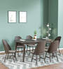 Bentley 6 Seater Dinning Table In Brown Finish