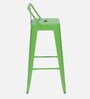Benton Metal Bar Stool In Green Colour