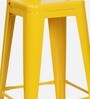 Benton Metal Bar Stool In Yellow Colour