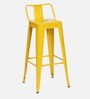 Benton Metal Bar Stool In Yellow Colour
