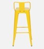 Benton Metal Bar Stool In Yellow Colour