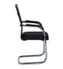 Benton Visitor Chair in PU Black Colour