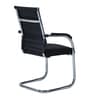 Benton Visitor Chair in PU Black Colour