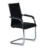 Benton Visitor Chair in PU Black Colour