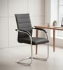 Benton Visitor Chair in PU Black Colour