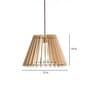 Benzor Birch Wood  Shade Pendent Lamp