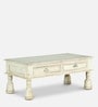 Berdy Solid Wood Coffee Table in Distress Finish