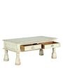 Berdy Solid Wood Coffee Table in Distress Finish