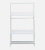 Bergamo Solid Wood Book Shelf In White Colour